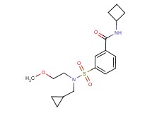 N-cyclobutyl-3-{[(cyclopropylmethyl)(2-methoxyethyl)amino]sulfonyl}benzamide