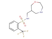 N-(1,4-oxazepan-6-ylmethyl)-2-(trifluoromethyl)benzenesulfonamide hydrochloride