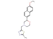 2-(6-methoxy-2-naphthyl)-4-[(5-methyl-1,3,4-thiadiazol-2-yl)methyl]morpholine