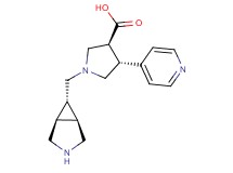 (3S*,4R*)-1-[(1R*,5S*,6r)-3-azabicyclo[3.1.0]hex-6-ylmethyl]-4-pyridin-4-ylpyrrolidine-3-carboxylic acid