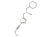 3-(5-{[methyl(tetrahydro-2H-pyran-2-ylmethyl)amino]methyl}-2-thienyl)prop-2-yn-1-ol