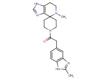 5-methyl-1'-[(2-methyl-1H-benzimidazol-5-yl)acetyl]-1,5,6,7-tetrahydrospiro[imidazo[4,5-c]pyridine-4,4'-piperidine]