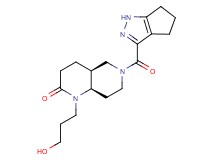 (4aS*,8aR*)-1-(3-hydroxypropyl)-6-(1,4,5,6-tetrahydrocyclopenta[c]pyrazol-3-ylcarbonyl)octahydro-1,6-naphthyridin-2(1H)-one