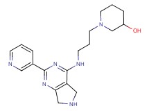 1-{3-[(2-pyridin-3-yl-6,7-dihydro-5H-pyrrolo[3,4-d]pyrimidin-4-yl)amino]propyl}piperidin-3-ol