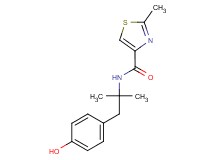 N-[2-(4-hydroxyphenyl)-1,1-dimethylethyl]-2-methyl-1,3-thiazole-4-carboxamide