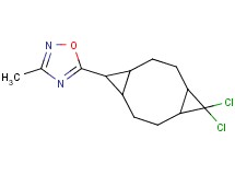 5-(10,10-dichlorotricyclo[7.1.0.0~4,6~]dec-5-yl)-3-methyl-1,2,4-oxadiazole