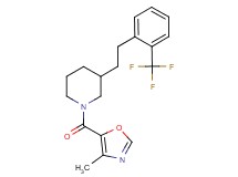 1-[(4-methyl-1,3-oxazol-5-yl)carbonyl]-3-{2-[2-(trifluoromethyl)phenyl]ethyl}piperidine