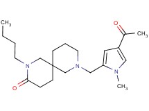 8-[(4-acetyl-1-methyl-1H-pyrrol-2-yl)methyl]-2-butyl-2,8-diazaspiro[5.5]undecan-3-one