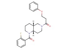 (4aR*,8aS*)-1-(2-fluorobenzoyl)-6-(3-phenoxypropanoyl)decahydro-1,6-naphthyridine
