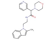 N-[2-(2-methyl-1H-indol-1-yl)ethyl]-2-(4-morpholinyl)-2-(3-pyridinyl)acetamide