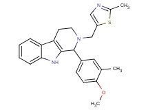 1-(4-methoxy-3-methylphenyl)-2-[(2-methyl-1,3-thiazol-5-yl)methyl]-2,3,4,9-tetrahydro-1H-beta-carboline