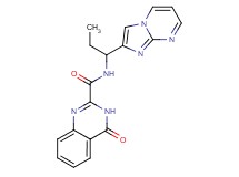 N-(1-imidazo[1,2-a]pyrimidin-2-ylpropyl)-4-oxo-3,4-dihydroquinazoline-2-carboxamide