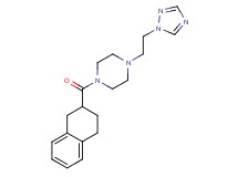 1-(1,2,3,4-tetrahydro-2-naphthalenylcarbonyl)-4-[2-(1H-1,2,4-triazol-1-yl)ethyl]piperazine