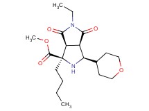 methyl (1R*,3R*,3aR*,6aS*)-1-butyl-5-ethyl-4,6-dioxo-3-(tetrahydro-2H-pyran-4-yl)octahydropyrrolo[3,4-c]pyrrole-1-carboxylate