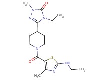 4-ethyl-5-(1-{[2-(ethylamino)-4-methyl-1,3-thiazol-5-yl]carbonyl}piperidin-4-yl)-2-methyl-2,4-dihydro-3H-1,2,4-triazol-3-one