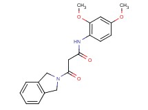 3-(1,3-dihydro-2H-isoindol-2-yl)-N-(2,4-dimethoxyphenyl)-3-oxopropanamide