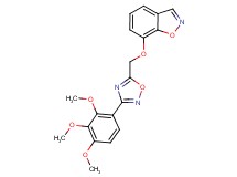 7-{[3-(2,3,4-trimethoxyphenyl)-1,2,4-oxadiazol-5-yl]methoxy}-1,2-benzisoxazole