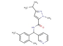 N-[(2,5-dimethylphenyl)(3-pyridinyl)methyl]-3-isopropyl-1-methyl-1H-pyrazole-5-carboxamide