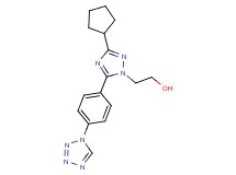 2-{3-cyclopentyl-5-[4-(1H-tetrazol-1-yl)phenyl]-1H-1,2,4-triazol-1-yl}ethanol