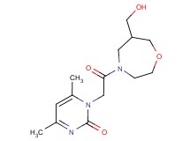 1-{2-[6-(hydroxymethyl)-1,4-oxazepan-4-yl]-2-oxoethyl}-4,6-dimethylpyrimidin-2(1H)-one