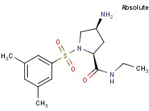 (4S)-4-amino-1-[(3,5-dimethylphenyl)sulfonyl]-N-ethyl-L-prolinamide