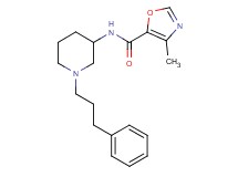 4-methyl-N-[1-(3-phenylpropyl)-3-piperidinyl]-1,3-oxazole-5-carboxamide