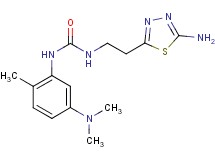 N-[2-(5-amino-1,3,4-thiadiazol-2-yl)ethyl]-N'-[5-(dimethylamino)-2-methylphenyl]urea