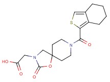 [2-oxo-8-(4,5,6,7-tetrahydro-2-benzothien-1-ylcarbonyl)-1-oxa-3,8-diazaspiro[4.5]dec-3-yl]acetic acid