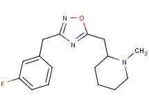 2-{[3-(3-fluorobenzyl)-1,2,4-oxadiazol-5-yl]methyl}-1-methylpiperidine trifluoroacetate