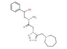 2-[5-(1-azepanylmethyl)-1H-tetrazol-1-yl]-N-(2-hydroxy-2-phenylethyl)-N-methylacetamide