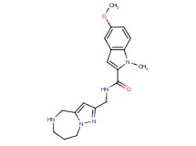 5-methoxy-1-methyl-N-(5,6,7,8-tetrahydro-4H-pyrazolo[1,5-a][1,4]diazepin-2-ylmethyl)-1H-indole-2-carboxamide hydrochloride