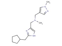 1-[2-(cyclopentylmethyl)-1H-imidazol-4-yl]-N-methyl-N-[(1-methyl-1H-pyrazol-4-yl)methyl]methanamine