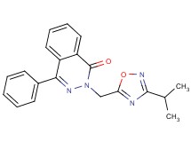 2-[(3-isopropyl-1,2,4-oxadiazol-5-yl)methyl]-4-phenyl-1(2H)-phthalazinone