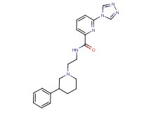 N-[2-(3-phenylpiperidin-1-yl)ethyl]-6-(4H-1,2,4-triazol-4-yl)pyridine-2-carboxamide