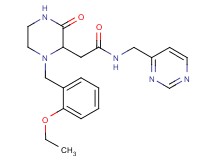 2-[1-(2-ethoxybenzyl)-3-oxo-2-piperazinyl]-N-(4-pyrimidinylmethyl)acetamide