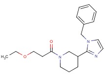 3-(1-benzyl-1H-imidazol-2-yl)-1-(3-ethoxypropanoyl)piperidine