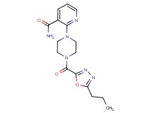 2-{4-[(5-propyl-1,3,4-oxadiazol-2-yl)carbonyl]piperazin-1-yl}nicotinamide