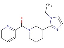 2-{[3-(1-ethyl-1H-imidazol-2-yl)-1-piperidinyl]carbonyl}pyridine