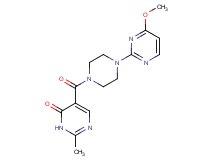5-{[4-(4-methoxypyrimidin-2-yl)piperazin-1-yl]carbonyl}-2-methylpyrimidin-4(3H)-one