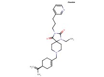 1-ethyl-8-{[(4S)-4-isopropenyl-1-cyclohexen-1-yl]methyl}-3-[3-(3-pyridinyl)propyl]-1,3,8-triazaspiro[4.5]decane-2,4-dione