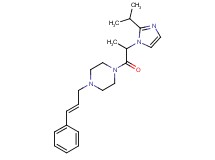 1-[2-(2-isopropyl-1H-imidazol-1-yl)propanoyl]-4-[(2E)-3-phenyl-2-propen-1-yl]piperazine