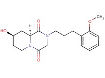 (8R*,9aS*)-8-hydroxy-2-[3-(2-methoxyphenyl)propyl]tetrahydro-2H-pyrido[1,2-a]pyrazine-1,4(3H,6H)-dione