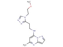 N-{2-[4-(2-methoxyethyl)-4H-1,2,4-triazol-3-yl]ethyl}-5-methylpyrazolo[1,5-a]pyrimidin-7-amine