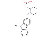 {1-[(9-methyl-9H-carbazol-2-yl)methyl]piperidin-2-yl}acetic acid