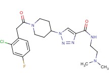 1-{1-[(2-chloro-4-fluorophenyl)acetyl]-4-piperidinyl}-N-[2-(dimethylamino)ethyl]-1H-1,2,3-triazole-4-carboxamide