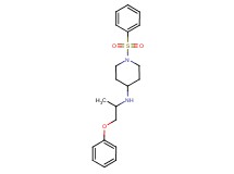 N-(1-methyl-2-phenoxyethyl)-1-(phenylsulfonyl)piperidin-4-amine
