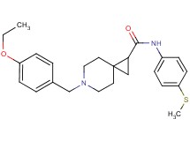 6-(4-ethoxybenzyl)-N-[4-(methylthio)phenyl]-6-azaspiro[2.5]octane-1-carboxamide
