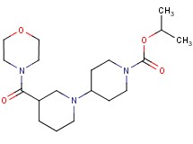 isopropyl 3-(morpholin-4-ylcarbonyl)-1,4'-bipiperidine-1'-carboxylate