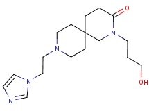 2-(3-hydroxypropyl)-9-[2-(1H-imidazol-1-yl)ethyl]-2,9-diazaspiro[5.5]undecan-3-one
