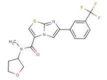 N-methyl-N-(tetrahydro-3-furanyl)-6-[3-(trifluoromethyl)phenyl]imidazo[2,1-b][1,3]thiazole-3-carboxamide